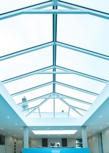 Aluminium and glass lantern roof